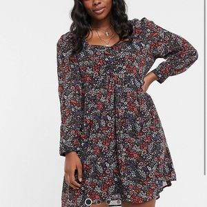 Wednesday’s Girl Curve Square Neck Dress